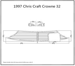 1997 Chris Craft Crowne 32 Swim Platform Pad Boat EVA Teak Decking 1/4&quot; 6mm - £388.80 GBP