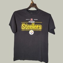 Pittsburgh Steelers Shirt Mens Medium Black Short Sleeve AFC North Division - £10.03 GBP