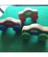 Melissa and Doug Lot of 3 Stackable Wooden Cars - £8.56 GBP