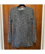 EUC Maurice’s Grey Lace Up Tunic Sweater Small - $14.03