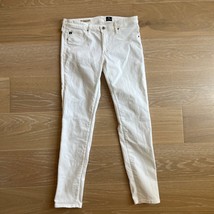 AG Adriano Goldschmeid The Legging Super Skinny Ankle White Jeans sz 29 - £30.55 GBP