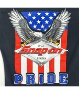 SNAP-ON TOOLS Mens M Short Sleeve Black Graphic T-Shirt American Eagle U... - £10.98 GBP