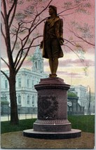 Nathan Hale Statue City Hall Park New York Postcard - £5.16 GBP