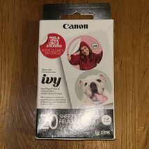 Canon ZINK Pre-Cut Circle Sticker Paper Pack - 20 Sheets - Adhesive 4967... - $9.85