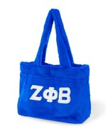 ZETA PHI BETA BETA SORORITY FUR TRAVEL GYM BAG SHOULDER BAG BLUE - $1,024.31 MXN