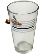 Thin Blue Line Pint Glass w/CNC&#39;d Copper Bullet (Lead/Gunpowder Free) Se... - $19.75