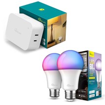 Smart Light Bulbs + Dual Outlets Smart Dimmer Plug Bundles - $62.99