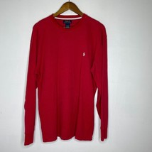 Polo Ralph Lauren Red Thermal Shirt XL Long Sleeve Waffle Knit Casual - $29.00