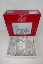 Cristal d&#39;Arques France 24% Lead Crystal 4 pc Christmas Nativity Figurine Set - £18.87 GBP