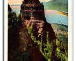 St Peter&#39;s Dome Columbia River Highway Oregon OR Linen Postcard G18 - £2.32 GBP