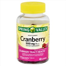 Spring Valley Cranberry Adult Gummies Urinary Track Health 500 mg 60 Gummies  - £21.02 GBP