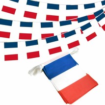 Anley France String Flag Pennant Banners 14th of July French Bastille Day Decor - £6.25 GBP