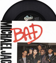 Michael Jackson. Bad/I Can&#39;t Help It 45 rpm record - £19.50 GBP