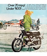 Harley Davidson Rapido 125 Advertisement 1968 Motorcycle Ephemera LGBinHD - $54.32 CAD