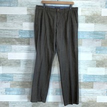 Banana Republic Kentfield Pants Chino Brown Casual Flat Front Mens Size 36 - $29.68