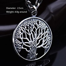 Tree of Life Pendant Necklace Norse Vikings Amulet Real 925 Sterling Silver Jewe - £27.72 GBP+