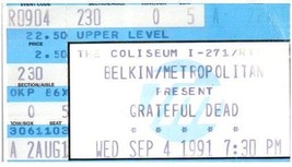 Billet De Concert Grateful Dead 4 Septembre 1991 Richfield Ohio - $49.49