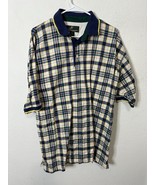 Vintage Duckhead Tour Men’s Multicolored Plaid Polo Shirt Size Large - $27.99