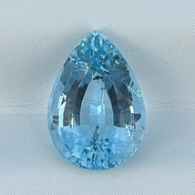 1.60 Cts Natural Aquamarine Blue Pear Cut Loose Gemstone For Jewellery - £247.80 GBP