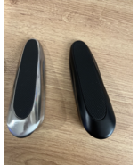 Zinc Door Stoppers Durable Metal &amp; Rubber 2 Pk for Door Gaps 0.59&quot;-1.18&quot;... - $14.00
