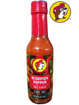 Buc-ee's Scorpion Pepper Hot Sauce 5 Oz Glass Bottle - £10.69 GBP