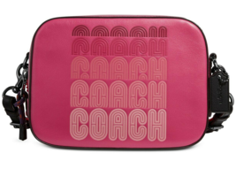 COACH Logo Leather Camera Bag Crossoby ~NWT~ Bright Cherry 69411 - $154.44