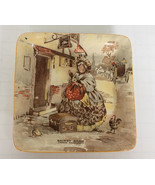 Vintage Dicken&#39;s Martin Chuzzlewit Sairy Gamp art pottery pin tray small... - $372.52 MXN