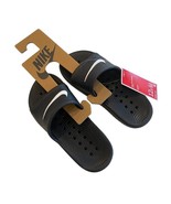 Nike Little/Big Kid Kawa Black/White Size 12c Shower Slides BQ6831-001 - £21.67 GBP