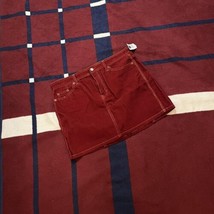 Gap jeans red corduroy skirt NWT new with tags Women’s 14 - £35.68 GBP