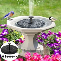 Solar Powered Floating Bird Bath Water Fountain Pump Outdoor Garden Pond... - $37.99