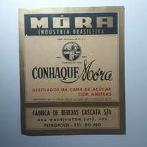 Original Brandy Label Conhaque Móra Brazil Rio de Janeiro 1970´s - £4.63 GBP
