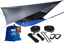 Oak Creek Lost Valley Camping Hammock Bundle Includes Mosquito Net, Rain Fly, - £45.72 GBP