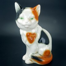 German ceramic calico cat bottle early 20th C - £100.54 GBP