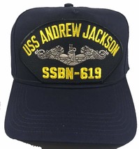 USS Andrew Jackson SSBN-619 Ship HAT - Navy Blue - Veteran Owned Business - £18.37 GBP