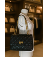 NEW Tory Burch Willa Black Leather Large Convertible Shoulder Bag/Crossb... - $498.00