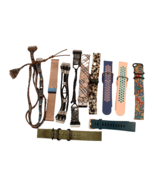 Lot of 11 Fitbit Versa2 Watch Bands Fashion Sport Colorful Plus Pins - $15.99