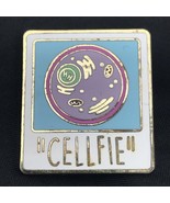 Cellfie Pin Humorous Meme Selfy Pic Goth Pinback - $12.95