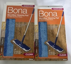 Original Bona Microfiber Cleaning Pad for Multi-Surface Floors Set Of Two - £24.42 GBP