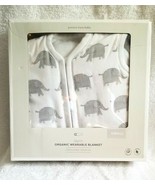 Pottery Barn Baby TAYLOR WEARABLE BLANKET ELEPHANTS SMALL 0-6 MTHS NEW #M17 - £27.46 GBP