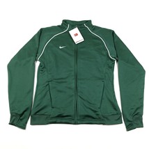 NEW Nike Warm Up Track Jacket Youth Girls S Dark Green Striped Full Zip Soccer - £18.64 GBP