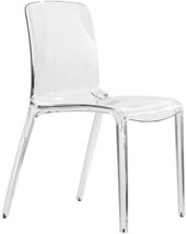 Clear Leisuremod Adler Dining Side Chair From The Mid-Century Style. - $147.98