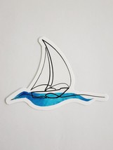 Simple Beautiful Sailboat Super Cute Sticker Decal Great Gift Embellishment Cool - £1.73 GBP