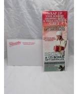 Vintage 2010 Morettis Ristorante And Pizzeria Holiday Gift Card Advertis... - $43.43 CAD