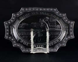 Adams Egyptian Bread Tray, Antique EAGP c.1882 Sphynx Platter 13 3/8&quot; x 8 1/2&quot; - £19.34 GBP