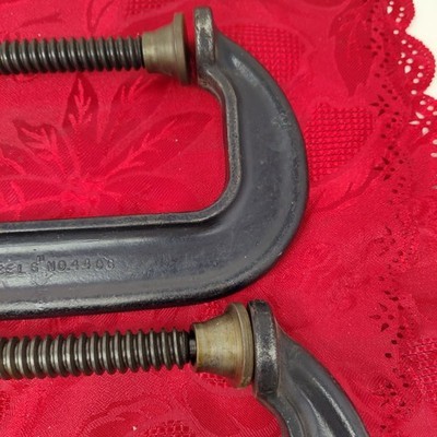 2X Brink & Cotton No. 146-6 Or 4406 6" C-Clamp Iron Made in USA  Item image 9