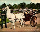 Vtg Postcard 1910s London England london Zoo The Llama w Pull Cart UNP - $13.51