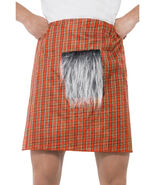 Tartan Scottish Kilt With Furry Sporran Lad Scotsman Scot Highlands Plai... - $15.19 CAD