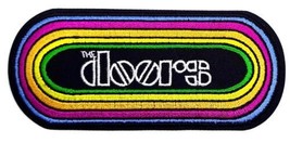 The Doors Colored Logo  Iron On Sew On Embroidered Patch 4&quot;x 1 7/8&quot; - £5.69 GBP