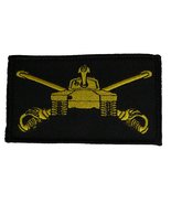 U.S. ARMY ARMORED CAVALRY CROSSED SABERS AND TANK 2 PIECE PATCH - Subdue... - £8.58 GBP