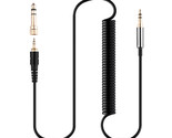 Coiled Spring Audio Cable For Korg NC-Q1 TT-BH090 presonus HD10BT Audix ... - $20.78